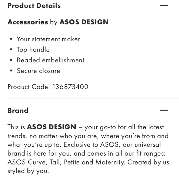 Asos Beaded Silver bag - Picture 4 of 7